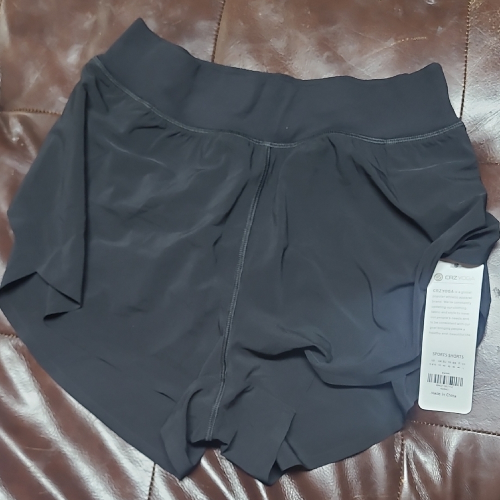 CRZ YOGA Women's Athletic Shorts - Black